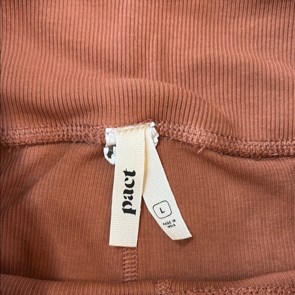 PACT organic terracotta Leggings L - Picture 2 of 5